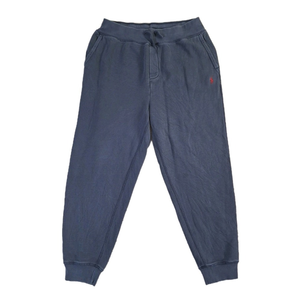 Polo Ralph Lauren Joggers Mens Large Blue Drawstring Pony Logo Sweatpants